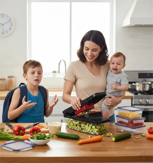 Back-to-School Lunch Prep Made Easy: Geedel Vegetable Chopper for Stress-Free Weekday Meals