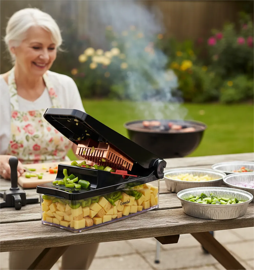 Grandma's Patio BBQ Is Back: Geedel Vegetable Chopper Revives Childhood Weekend Vibes