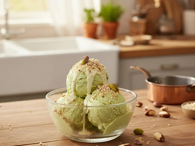Pistachio Gelato Topping: Crunchy, Nutty Perfection