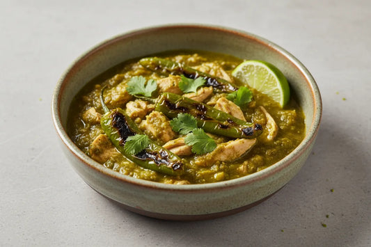 Chicken Chili Verde with Roasted Green Chiles