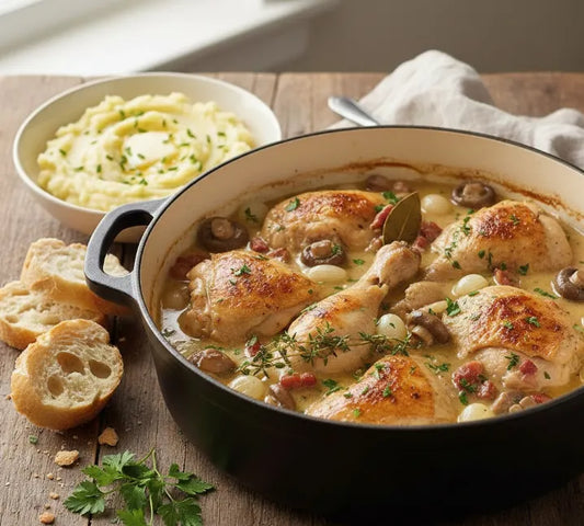 French Coq au Vin (Red Wine Braised Chicken)