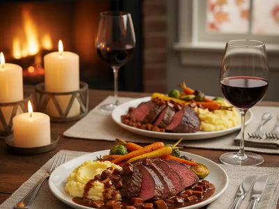 Pan-Seared Beef Tenderloin with Red Wine Mushroom Sauce