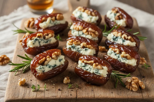 Blue Cheese & Walnut Stuffed Dates