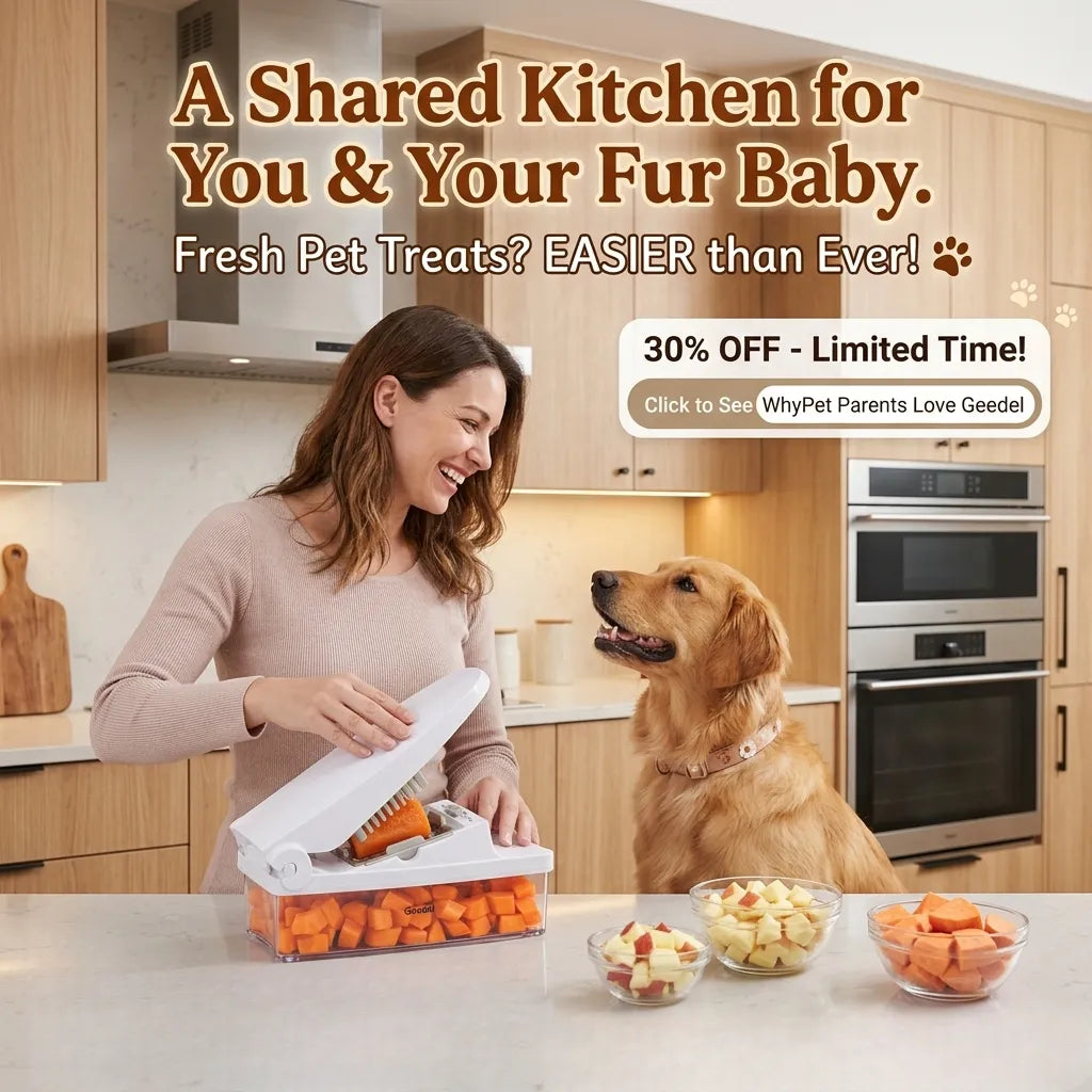 Making Fresh Pet Treats Has Never Been This Easy With Geedel Vegetable Chopper!