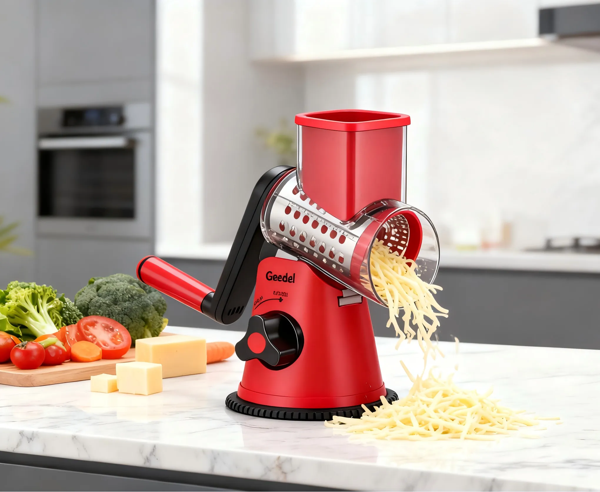 Geedel Rotary Cheese Grater: Your Kitchen's Magic Whirlwind