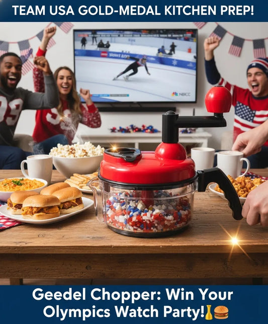 Get Ready for Winter Olympics Watch Parties with the Geedel Manual Vegetable Chopper!