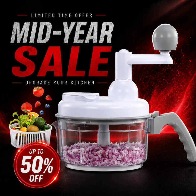2026 Geedel Manual Vegetable Chopper,Multi-Functional Rotary Dicer,Quickly Chop Onions,Nuts,and Meat,Easy to Clean,Household Salad Maker,Perfect for Gifts