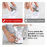 Picadora de carne manual Geedel: tritura sin esfuerzo en casa con 2 cuchillas intercambiables de acero inoxidable y fácil limpieza.
