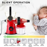 Geedel Manual Cold Press Juicer, Hand Crank Masticating Juicer Machine, Slow Juicer for Maximum Nutrients, No Electricity, BPA-Free, Easy Clean