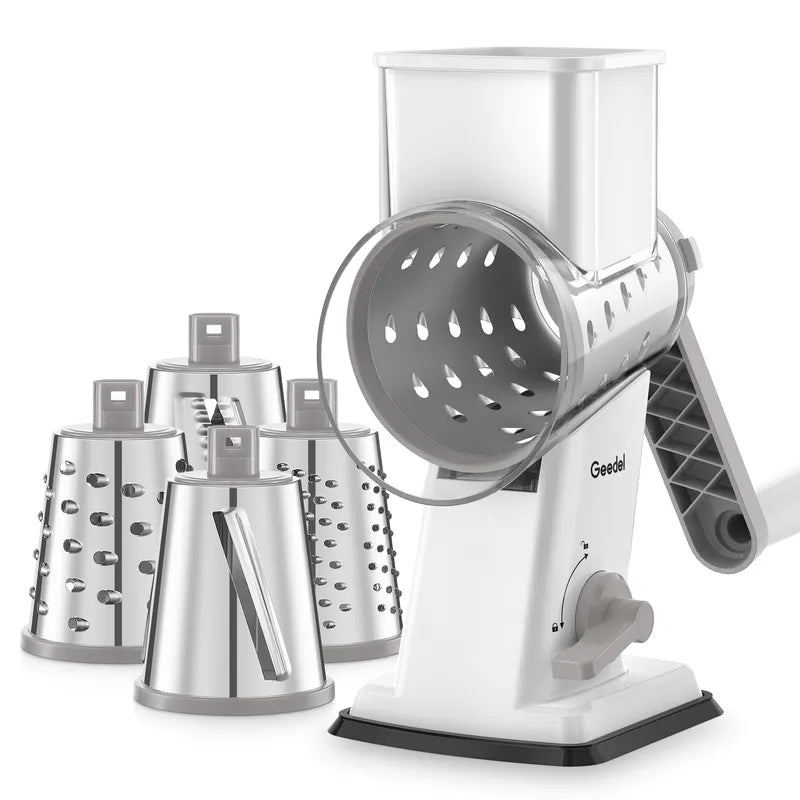 Geedel 336S rotary cheese grater white grey
