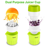 Portable Geedel Manual Juicer - Easy Squeeze Fresh Cold Press Juice Maker - Non-Electric Hand Juicer for Healthy Drinks