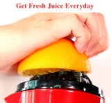 Portable Geedel Manual Juicer - Easy Squeeze Fresh Cold Press Juice Maker - Non-Electric Hand Juicer for Healthy Drinks