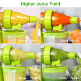 Geedel Manual Cold Press Juicer, Hand Crank Masticating Juicer Machine, Slow Juicer for Maximum Nutrients, No Electricity, BPA-Free, Easy Clean