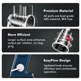 Geedel 4-in-1 Rotary Cheese Grater - Upgraded Vegetable Slicer & Nut Grinder with Strong Suction Base