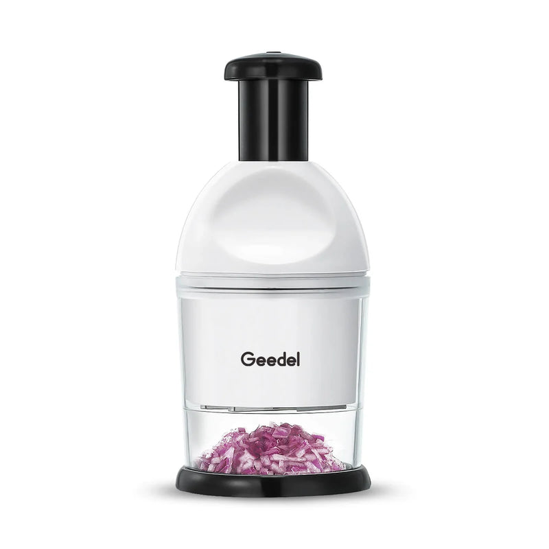 2026 Geedel Manual Food Chopper,2026 Prep Essential! Easily Chop Onions, Garlic, Veggies,BPA Free,Easy Clean