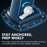 Geedel 4-in-1 Rotary Cheese Grater - Upgraded Vegetable Slicer & Nut Grinder with Strong Suction Base