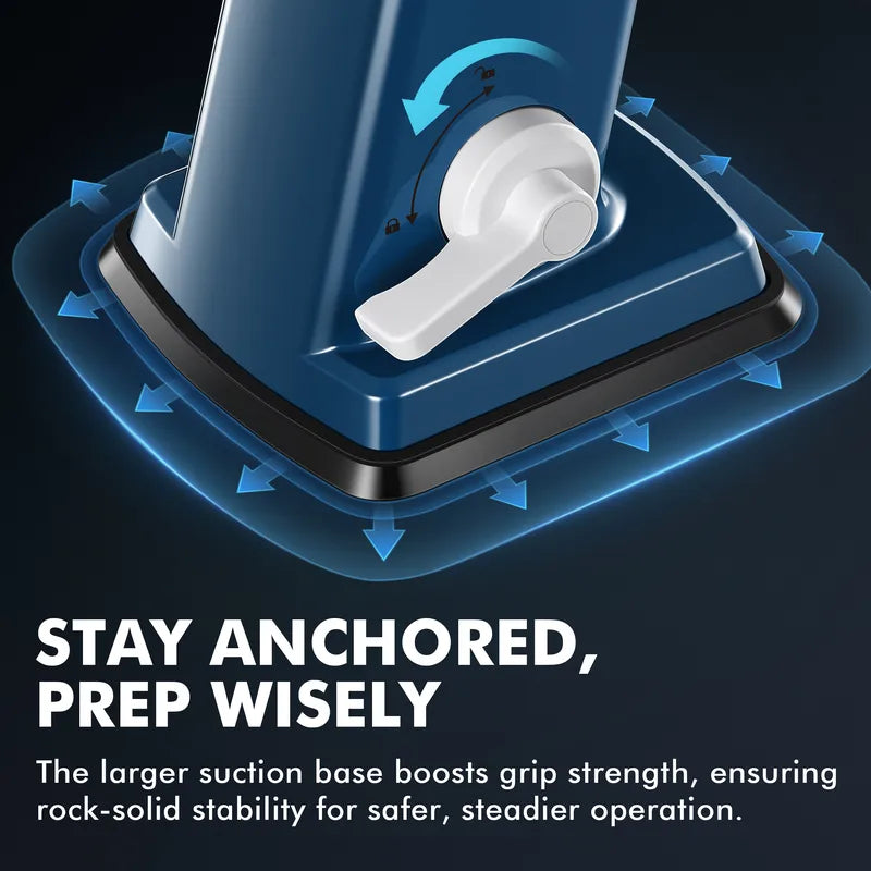 Geedel 4-in-1 Rotary Cheese Grater - Upgraded Vegetable Slicer & Nut Grinder with Strong Suction Base