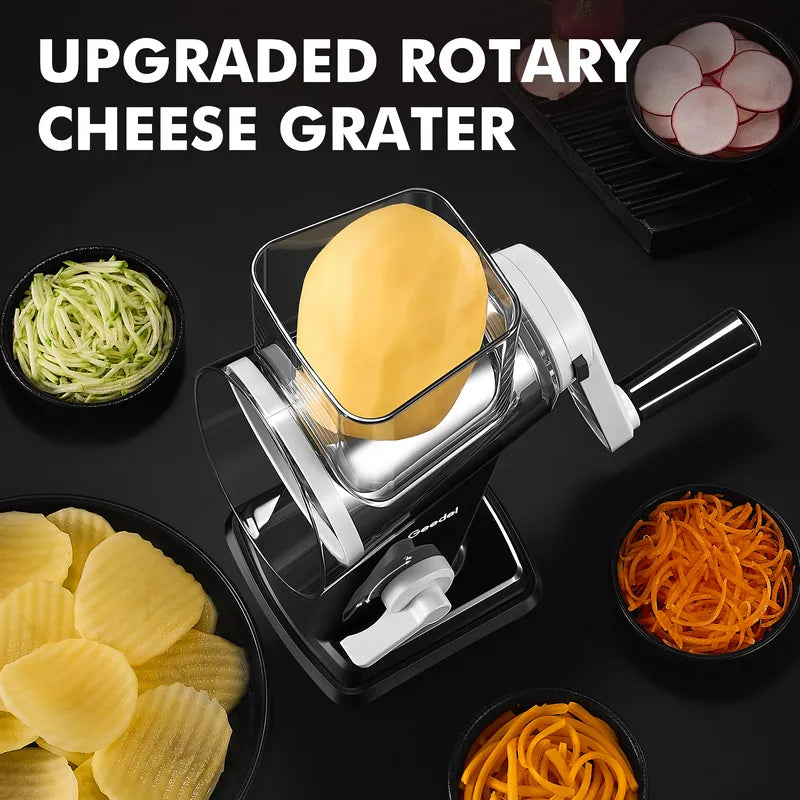 Geedel rotary cheese grater premium quality black white