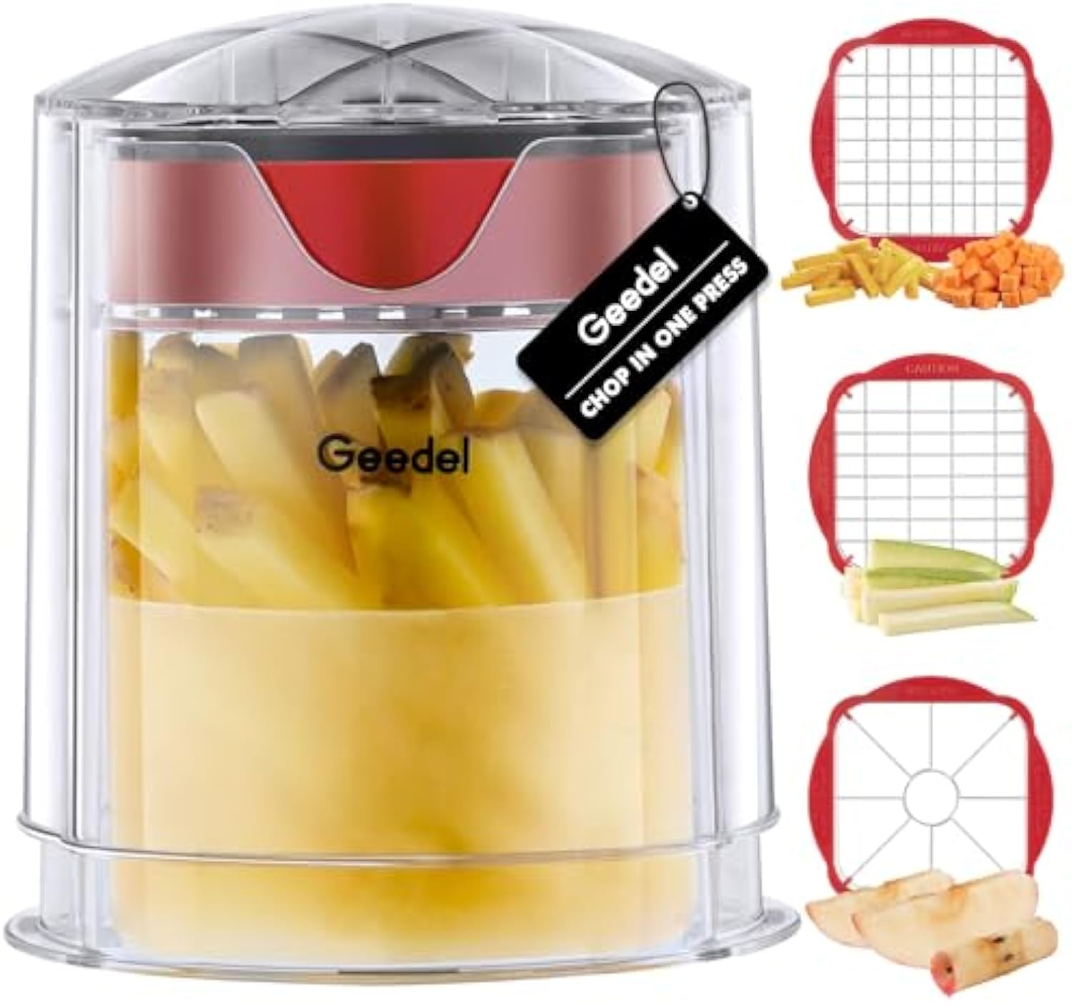 Cortador de patatas fritas y rebanador de manzanas