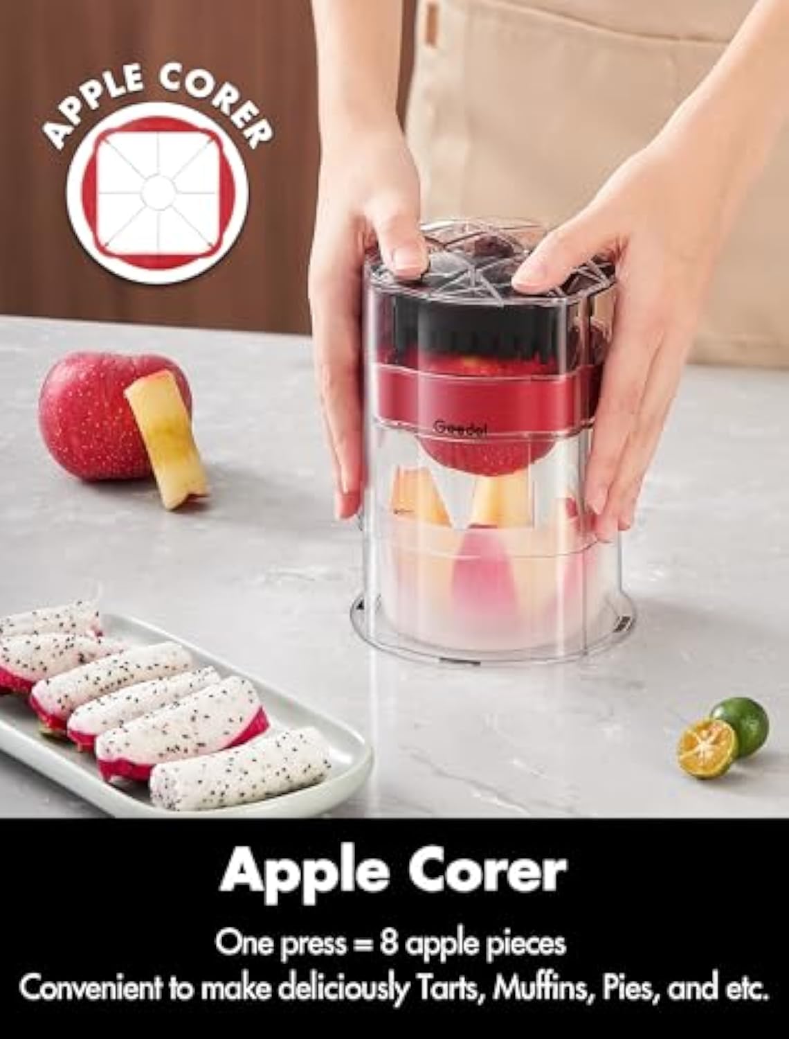 Cortador de patatas fritas y rebanador de manzanas