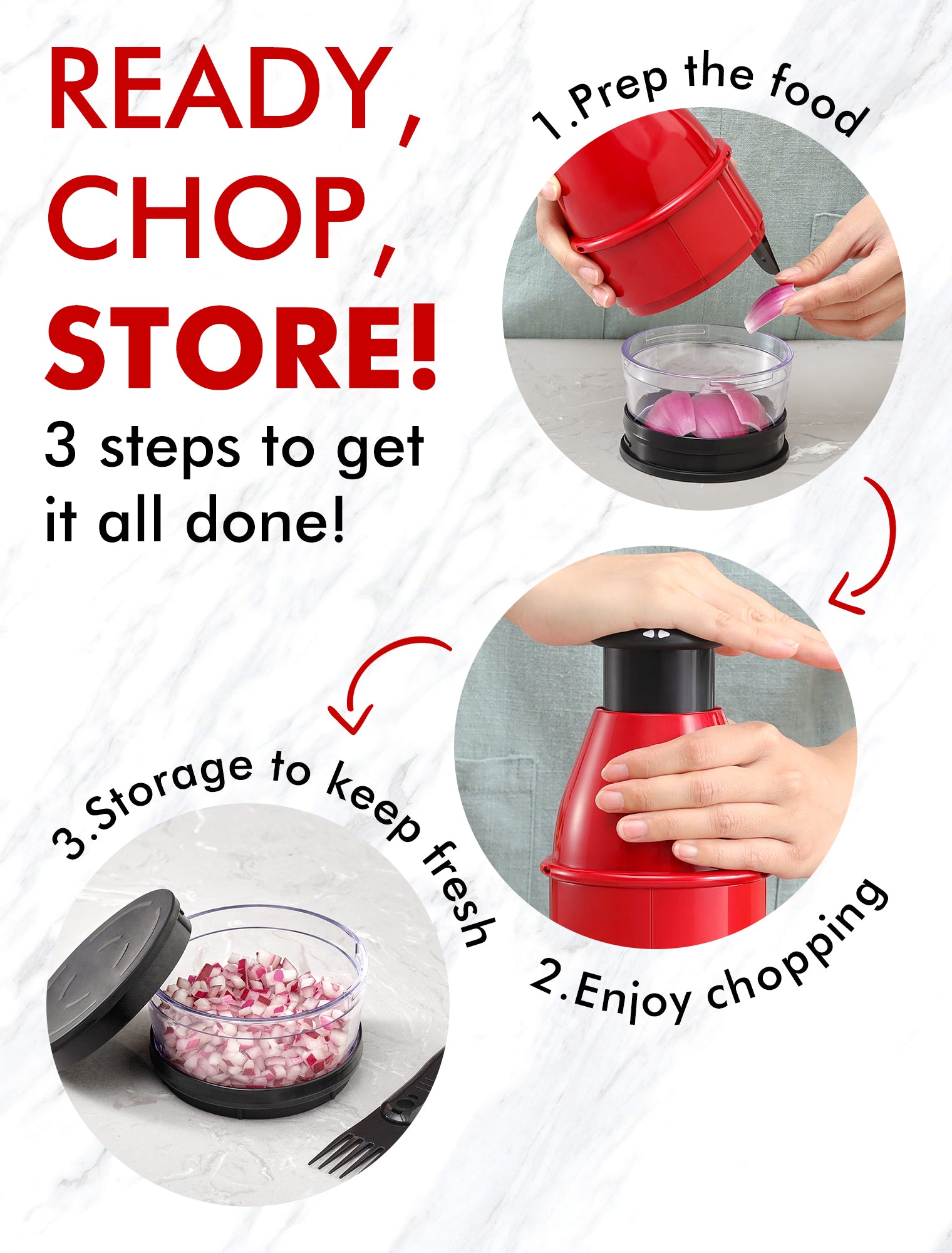 Geedel Hand Slap Food Chopper 