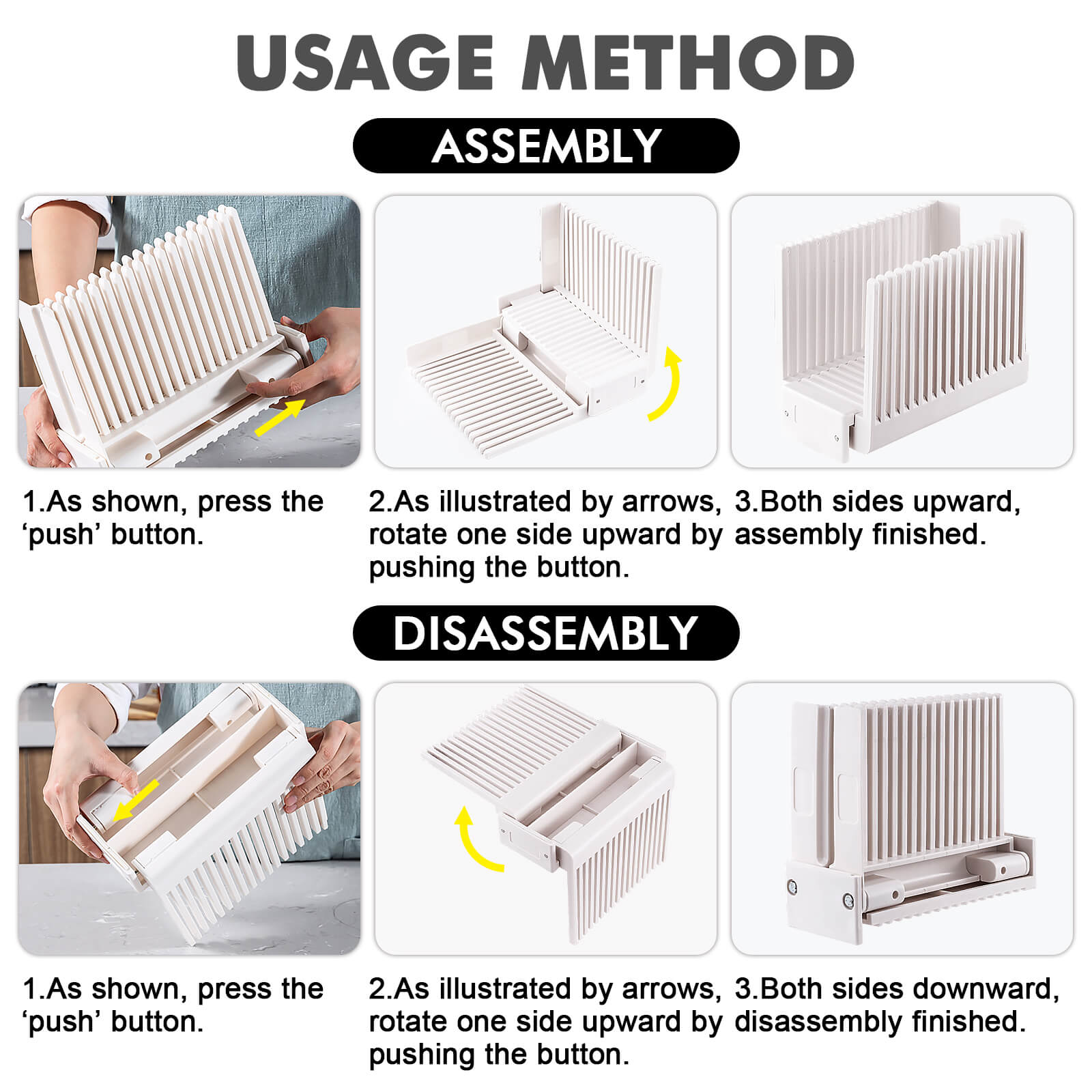 Bread Slicer for Homemade Bread Loaf Bagels, Bread Slicing Guide Easy to  Clean Flodable and Campact Bread Cutter without BPA