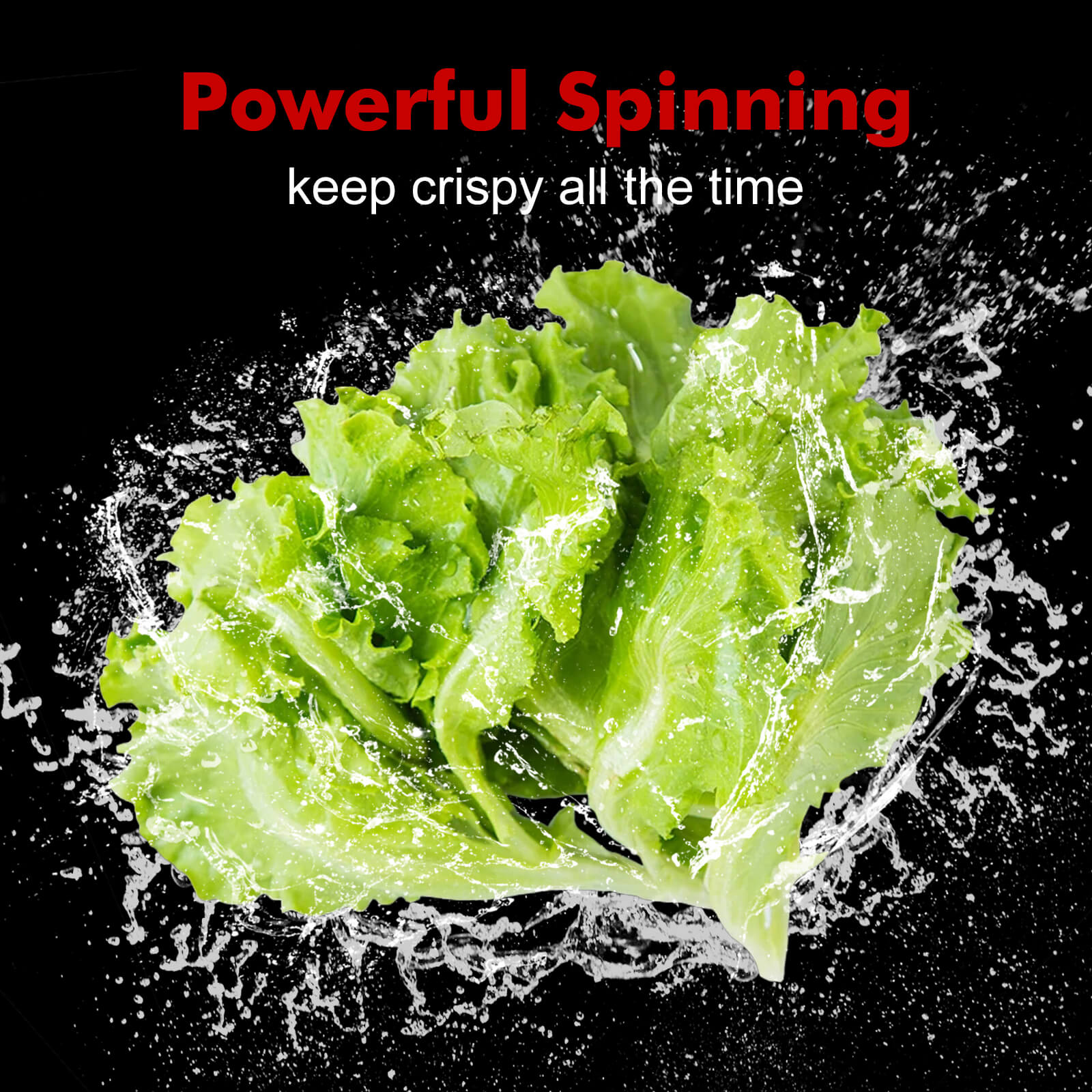 Geedel Best Large Salad Spinner Strainer, Lettuce Spinner Dryer 5L