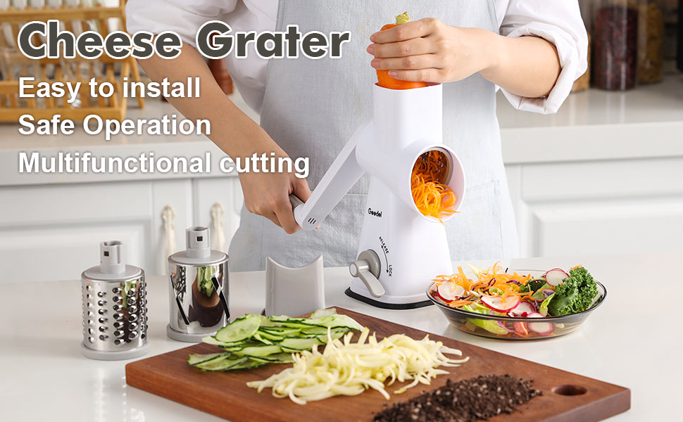 Manual Rotary Cheese Grater Shredder – Essential Equipment